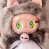 Custom labubu Doll Original grey cat green eyes bread Handmade Modification | Limited RARE - Image 3
