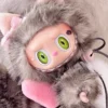 Custom labubu Doll Original grey cat green eyes bread Handmade Modification | Limited RARE - Image 5